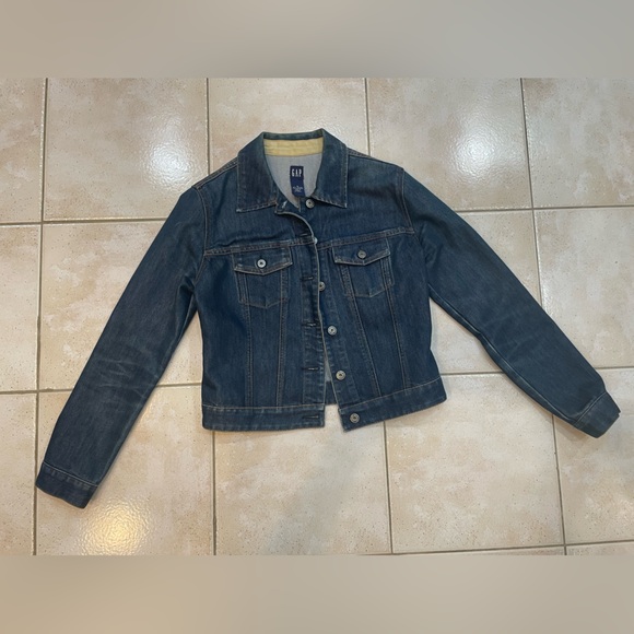 GAP Women's Dark Blue Denim Jacket - Picture 1 of 2